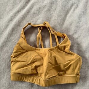 Lululemon Athletica Yellow Sports Bra